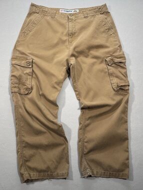 Anchor Blue Brown Carpenter Styled Mens Pants 33x28